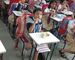 Grade 1 EVS Activity - Cooking without Fire - Bhel Making